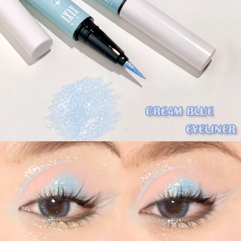 New Baby Blue Glitter Eyeliner Pen Galaxy Highlighter Eyeshadow
