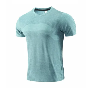 Multicolor Quick Dry Short Sleeve Sport T Shirt Gym Jerseys Fitness Shirt Trainer Running T-Shirt Men's Breathable Sportswear 2