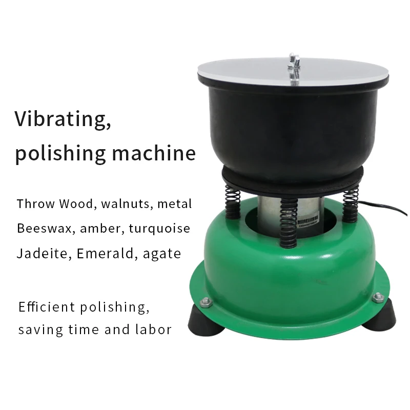 Jade vibration polishing machine vibration polishing barrel jadeite automatic grinding machine home grinder