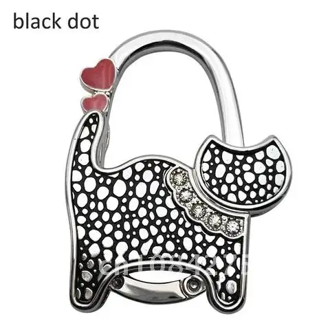 

Purse Bag Holder Cat Shaped 1Pcs Safer Gift Shining Hanger Portable Handbag Hook Metal Foldable