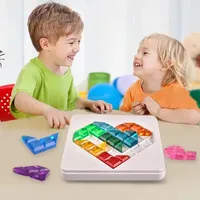 1pcs 120 Challenge Toy Modes 3D Puzzle Wisdom Love Board Game Skill Building Educational Game with Portable Box Toy Kids Gift 1