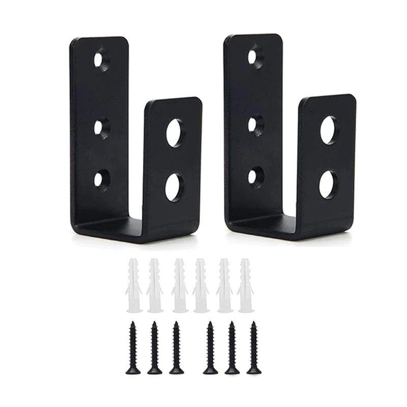 2x4 Door Barricade Brackets Security Bar U Bracket Heavy Duty Devices Night Lock Door Barricade Reinforcement Bracket