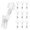 10pcs Acrylic Price Tag Display Holder Advertising Label Clip for Merchandise Sign Transparent Acrylic Price Display Holders 4