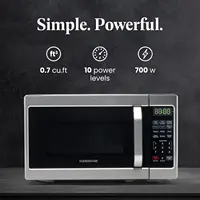 Countertop Microwave 700 Watts, 0.7 Cu. Ft. - Microwave Oven With LED Lighting and Child Lock - Perfect for Apartment 2
