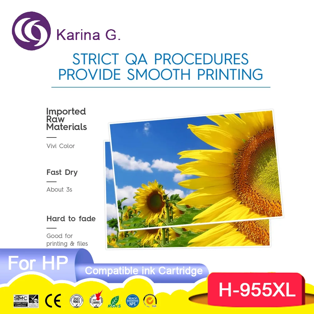 Compatible Ink Cartridge For 955 959 XL 955XL 959XL For OfficeJet Pro 7720/7730/