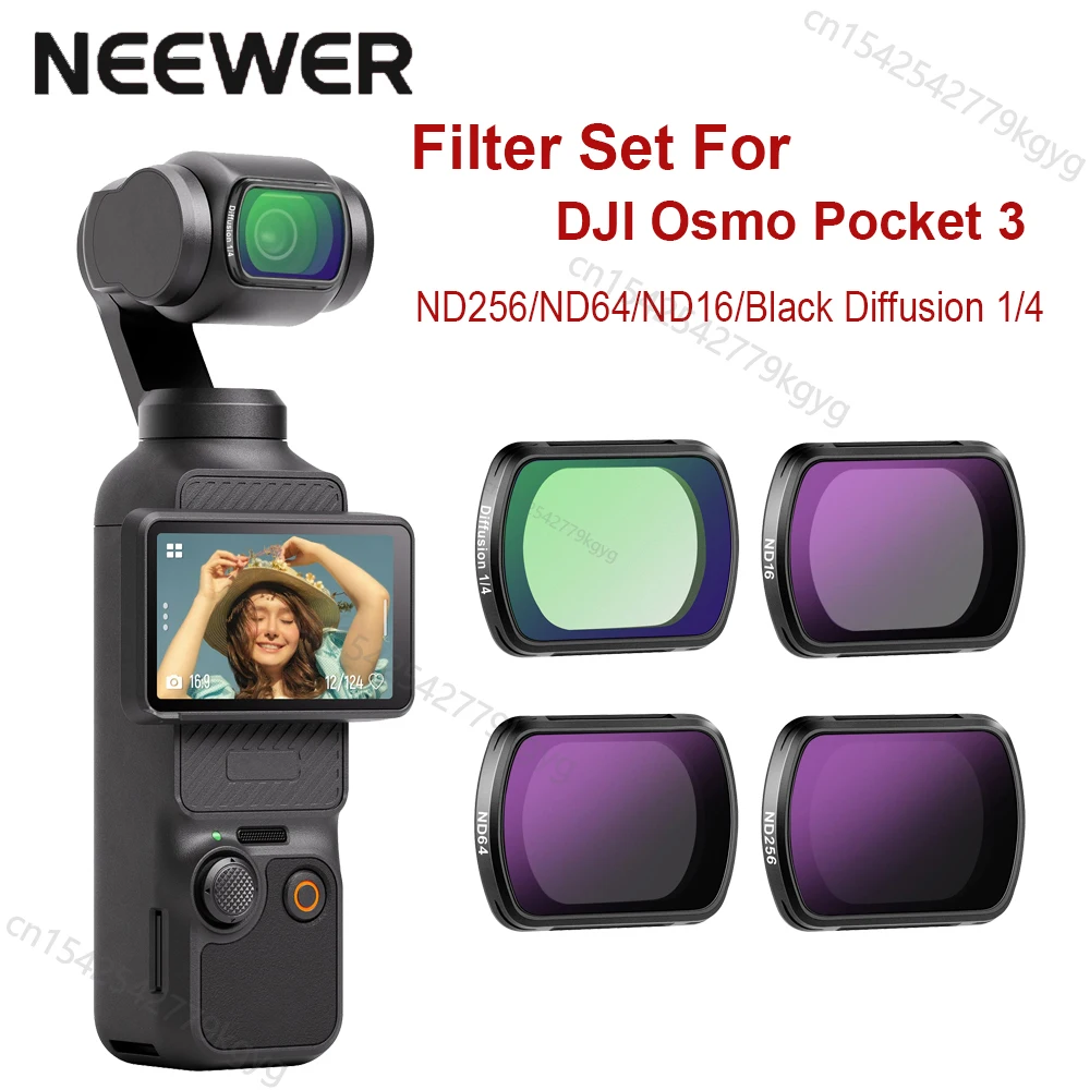 NEEWER FL-C56 Objectif anamorphique bleu 1,2x pour DJI Osmo Pocket 3 / Pocket 4/ Xtra Muse
