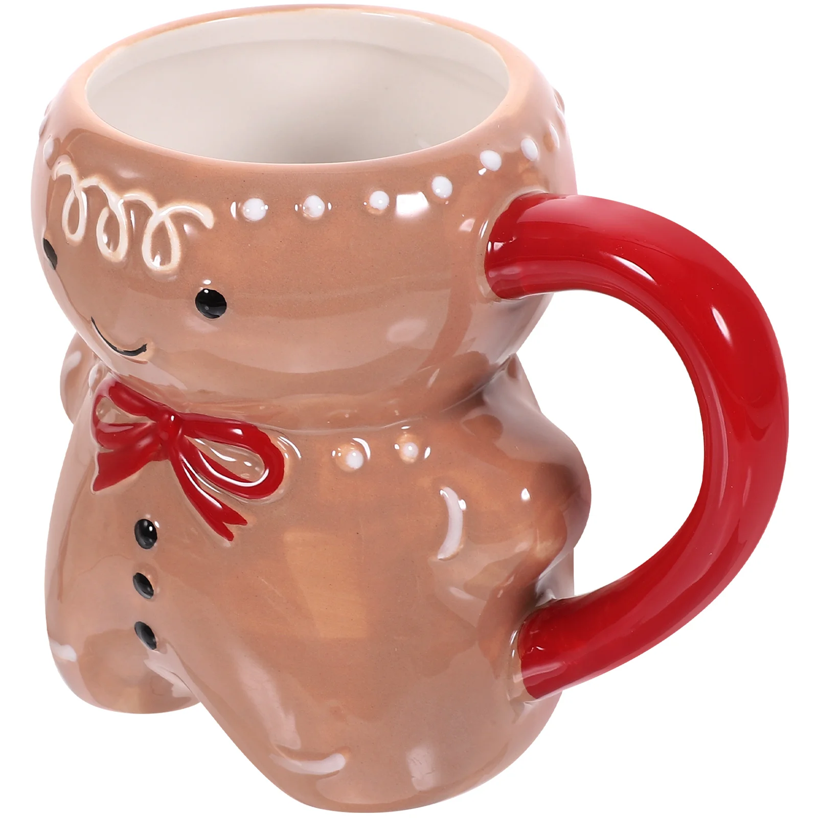 

Ceramic Gingerbread Man Mug Christmas Coffee Mug Milk Cup Drinking Mug Drinkware Xmas New Year Party Favor