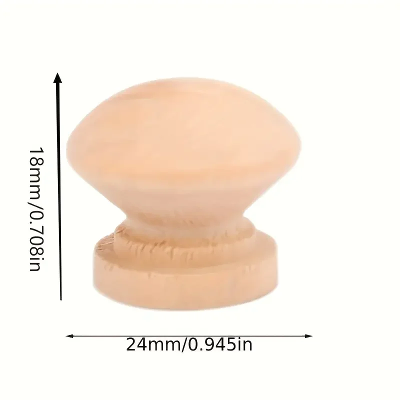 Furniture Knobs 10pcs Door Handle Round Shape Natural Wooden Cabinet Knob Drawer Wardrobe Door Pull Handle Furniture Hardware furniture knobs