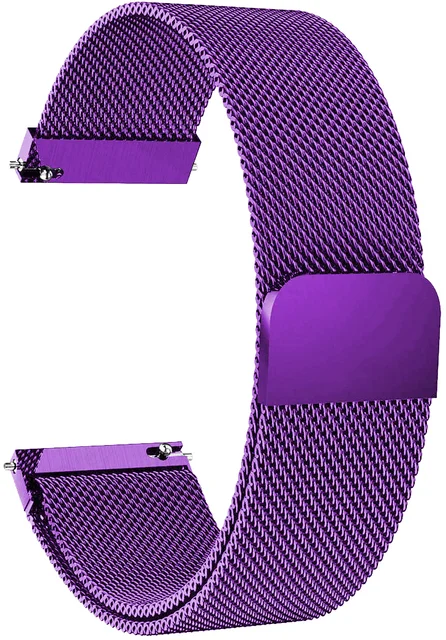 Premium 22mm Milanese Metal Loop Band Replacement Wristband