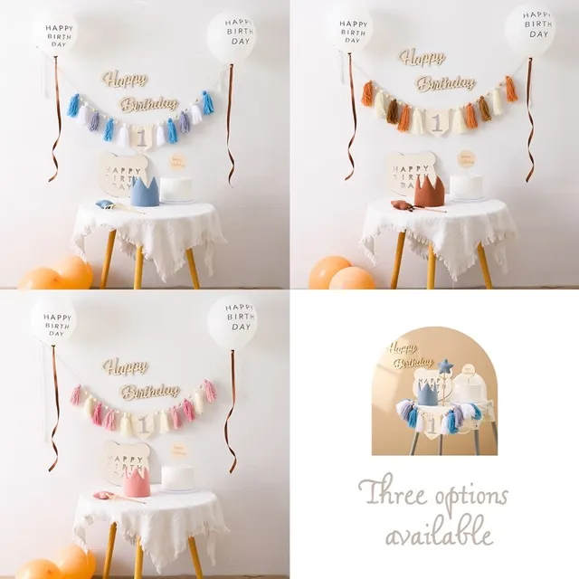 Happy Birthday 1Cake Topper +8 Cupcake Toppers +1 Birthday Banner