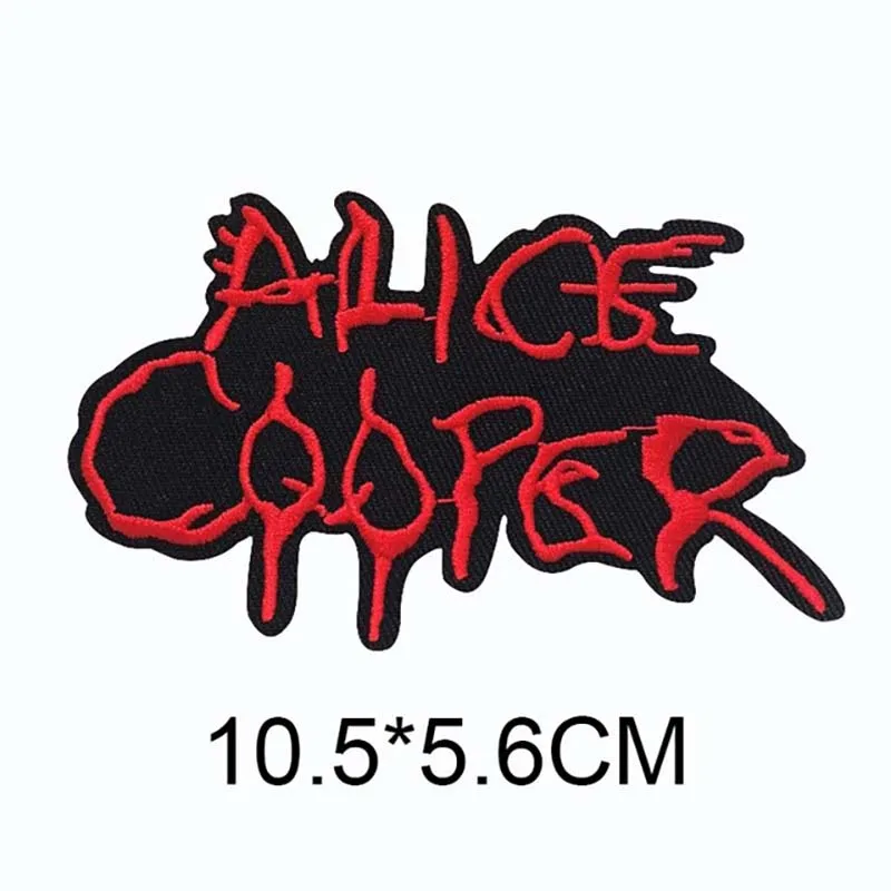 10PCS/Punk Metal Rock Band Music Emblem Patches,Fabric Letter Embroidery Applique Badge Iron on Transfer Stickers for Clothing