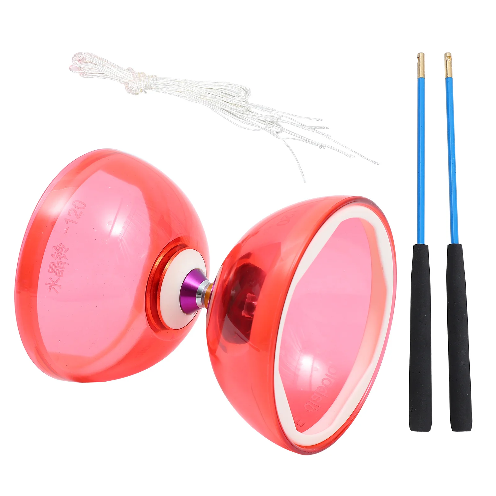 Double Wheel Diabolo Toy Crystal Bearing Kids Beginners Chinese YoYo Juggling Trick Diabolo Hobby Collectibles Yoyo
