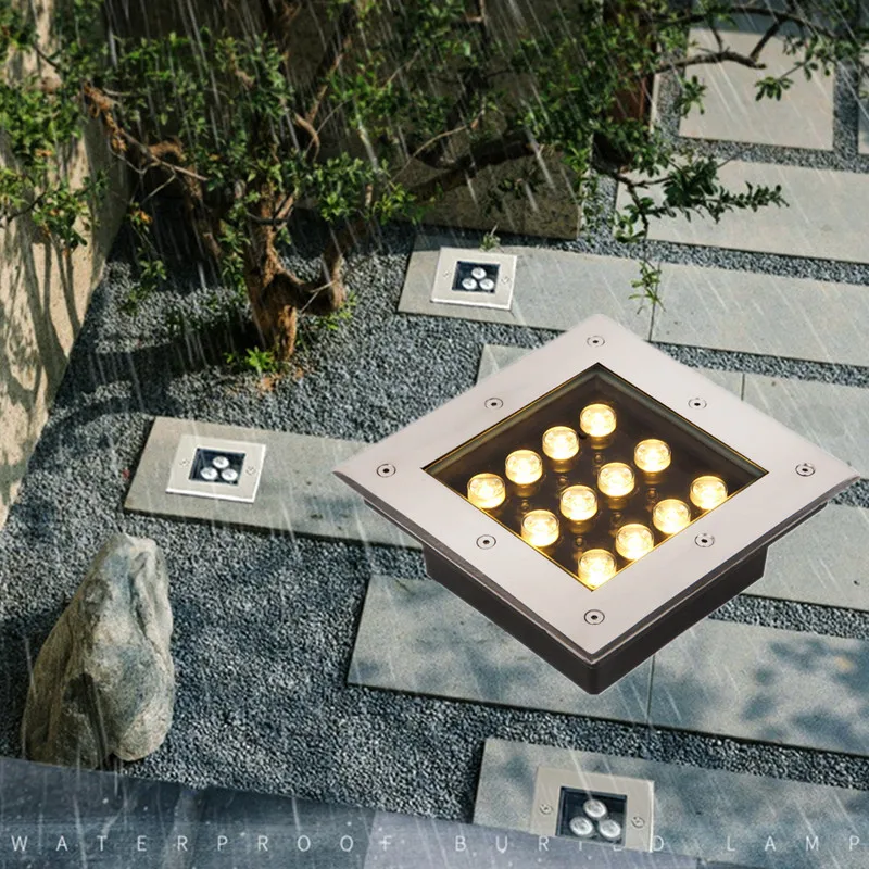 18W Scale Outdoor Led Spot 220V Impermeabile Esterno Terrazza Pavimento Luce Luci Sotterranee Illuminazione Paesaggistica Wpc Decking Floor