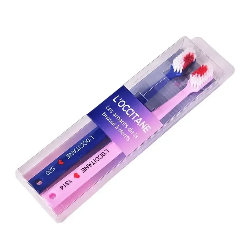 커플용 로맨틱 소프트 칫솔, 하트 칫솔, 크리스탈 박스, 나노 성인 칫솔, 커플용 결혼 선물, 1 쌍
