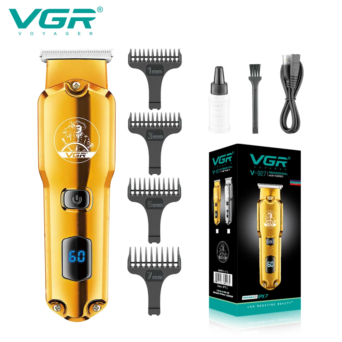VGR Hair Cutting Machine Electric Hair Trimmer Cordless Hair Clipper