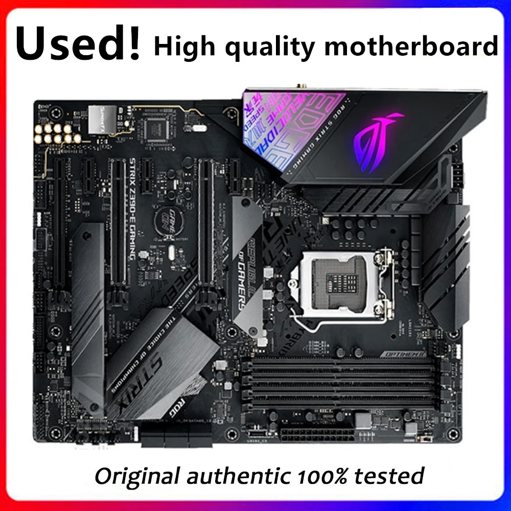Per Strix Z390-E Gaming Originale Usato Desktop Intel Z390 64Gb Ddr4 Scheda Madre Lga 1151 I7/I5/I3 Usb3.0 Sata3