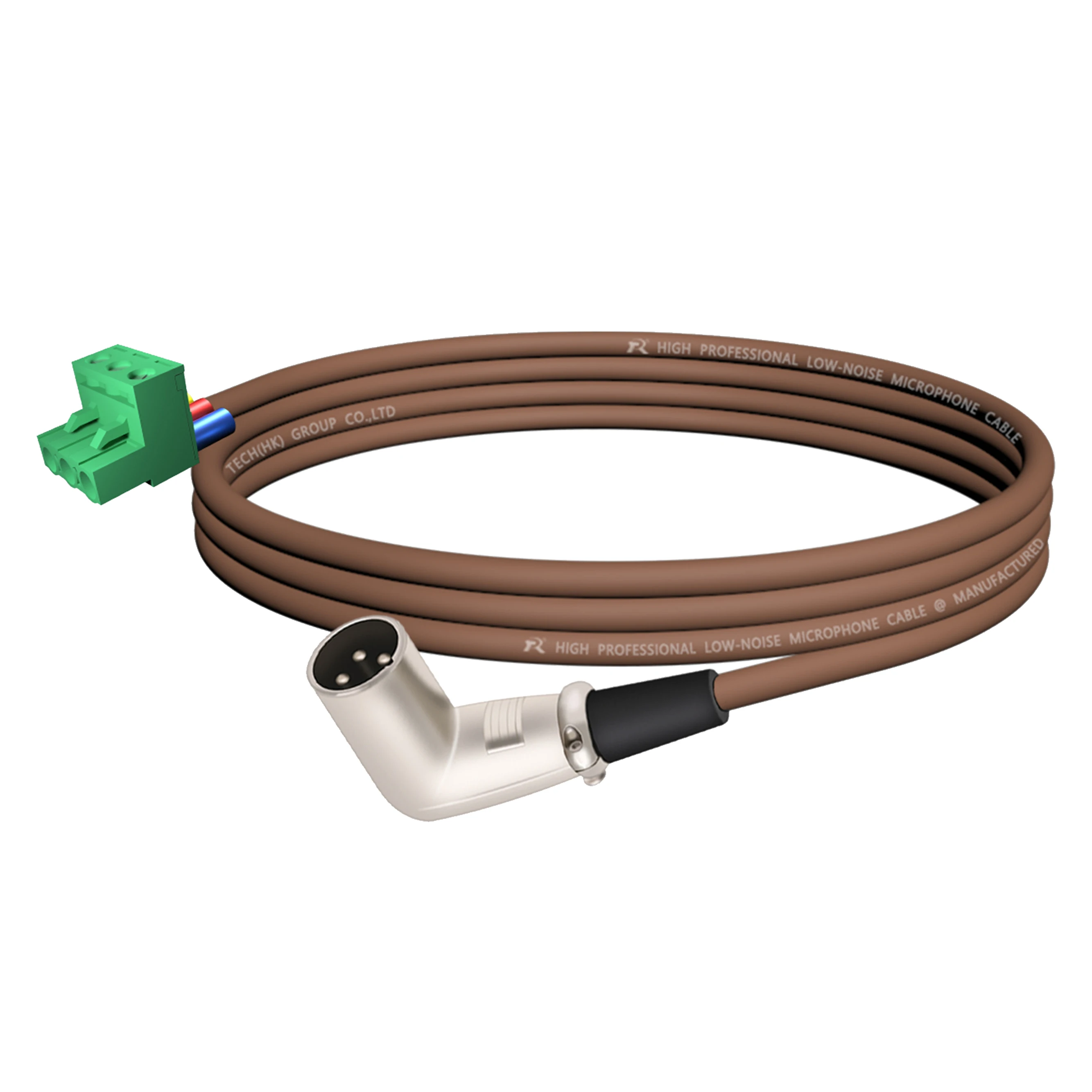 PHX zu XLR Kabel, PHX3M/2EDG-5.08 3-poliger Steckbarer Schraubklemmenblock zu XLR M/F Winkeladapterkabel, L-förmiger XLR-Steckverbinder – Detail 13