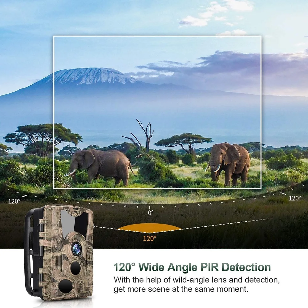 Outdoor Wildlife 20MP HD 1080P Trail Camera Night Vision Hunting Accessories IP66 Waterproof Wildlife Game Cam Thermal Scope hunting trail camera trail camera