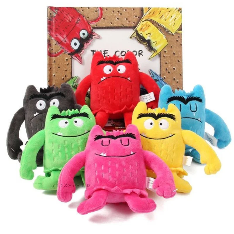 

The Color Monster Plush Doll Toy Party Favors Decor Kids Baby Appease Emotions Plush Stuffed Toy For Children Best Gifts 15cm