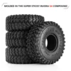 INJORA 62*24mm S4 All Terrain 1.0 Wheel Tires for 1/18 1/24 RC Crawler Car Axial SCX24 FCX24 Enduro24 AX24 (T2450) 4