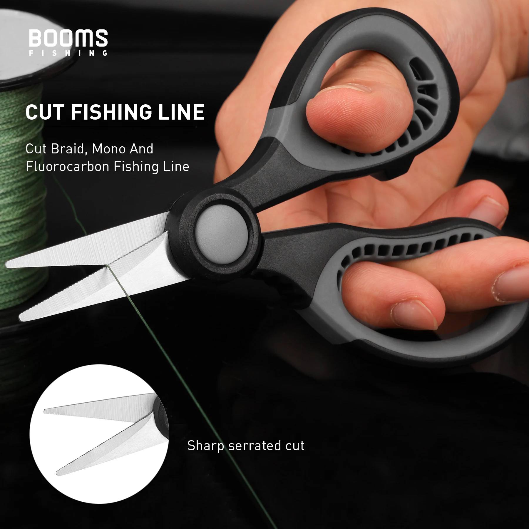 Fishing Scissors Braid Line Scissors Stainless Steel Anti-Slip Handle with Sheath Sharp Wire Cutter Sea Fishing Pliers Tools