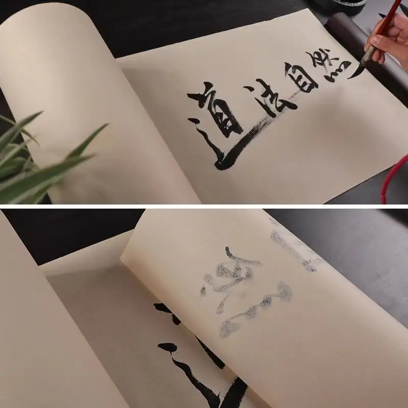 Roll Zeichnung Papier Chinesische Xuan Papier Kalligraphie Malerei Glimmer Reifer Xuan Papier Raw Halb-Reifer Rijstpapier Carta Di Riso – Detail 5