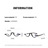 Lunettes de lecture Vintage tout usage, demi-monture, Anti-bleu, à la mode, pour hommes et femmes, pour personnes âgées + 1.0 à + 4.0, protège les yeux 6