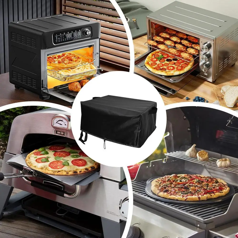 Description Picture 5 of itemPortable Pizza Oven Cover Waterproof Pizza Oven Grill Cover Adjustable Dust Cover Dust-Proof Appliance Protector Reusable Pizza