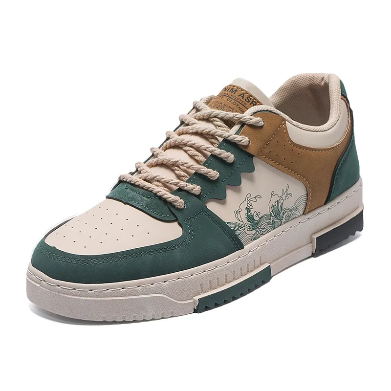 autumn new men casual shoes Outdoor Breathable Flat Shoes Fashion LaceUp Sneakers Men Comfort Trendy Sports Shoes Zapatillas 5