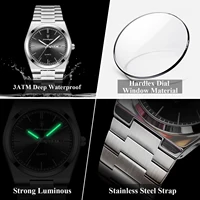 POEDAGAR montre-bracelet à Quartz pour hommes de luxe étanche lumineux Date semaine homme montre en acier inoxydable affaires montres de mode pour hommes 4