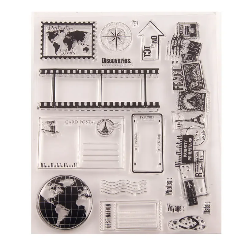 Clear Rubber Stamps for DIY Scrapbooking Card Making Photo Album Crafts Template Decor