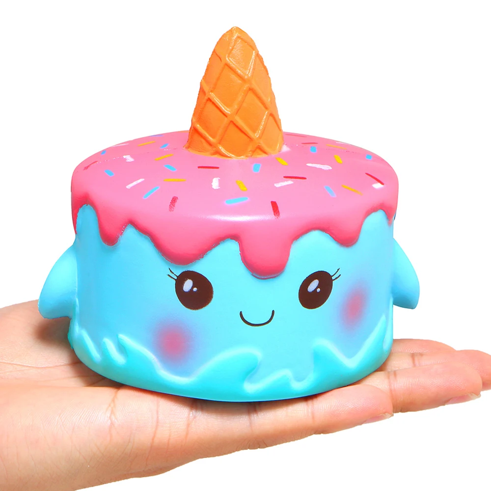 YOYI slow rising jumbo squishies toys set - 9 pack soft kawaii squishy  hamburger popcorn cake ice