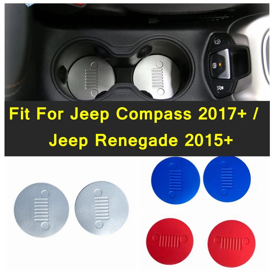 Car Coasters Antislip Pad Front Seat Water Cup Holder Mat For Jeep