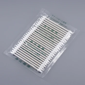면봉 헤드폰 충전 포트 액세서리, 먼지 없는 청소 면봉, 50 개, 100 개
