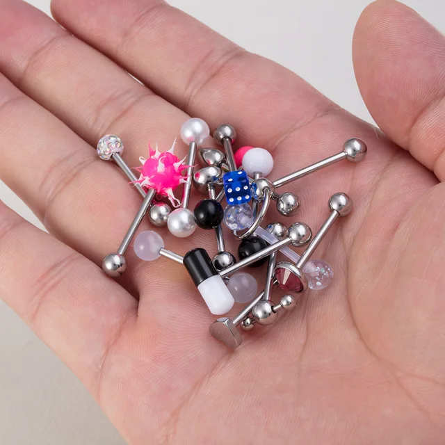 Piercing Capezzolo Acciaio Chirurgico 30 Barre Per Piercing Alla - Foto 13