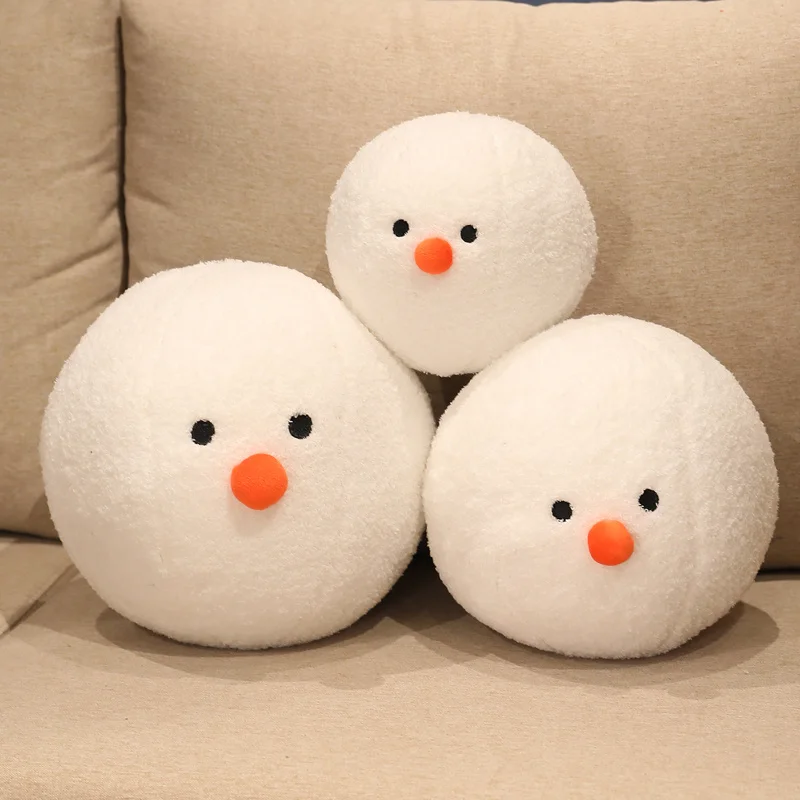 7/20/30/40cm Cute Snowball Plush Pillow Cartoon Stuffed Pendant Plushies  Doll Keychain Anime Soft Kids Toys for Girls Boys Toys