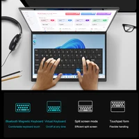 CRELANDER Mini Laptops 14 Inch 2240*1440 Double Touch Screen Intel Processor Foldable Tablet PC Windows11 Dual Screen Laptop 2