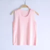 Kids Boys Girls Tank Tops Silk Summer Tops 2024 New Arrival Children Underwear Kids Singlets Pink Blue Solid Sleeveless T-shirts 4