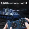1/72 RTR RC Tank German Tiger Battle Tank Turret 360°Rotation Mini Painted and Assembled Shooting Sound Toy Model for Kids 4