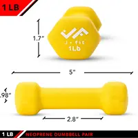 Neoprene Dumbbell, 1 lbs (Pair) - Image 2