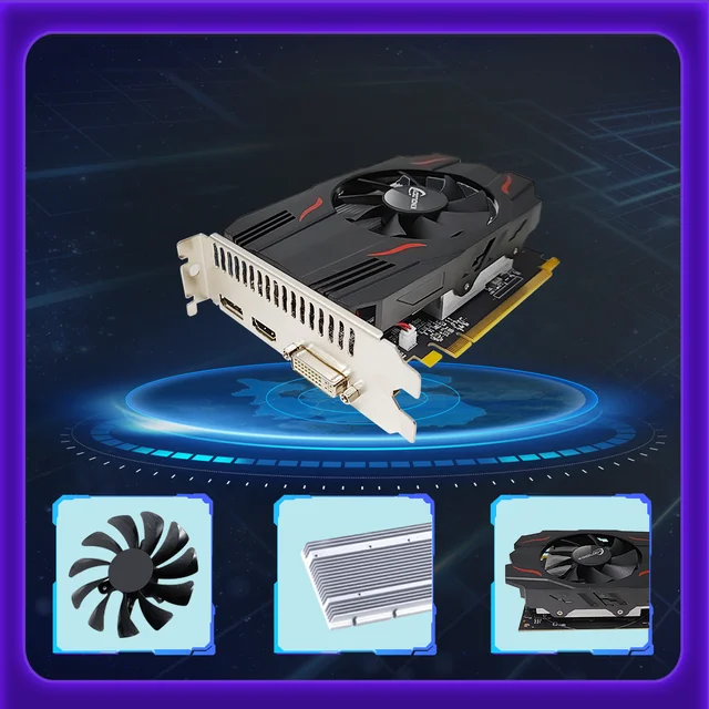 Kinology AMD RX 550 그래픽 카드: 뛰어난 성능과 부드러운 게임 플레이를 경험하세요