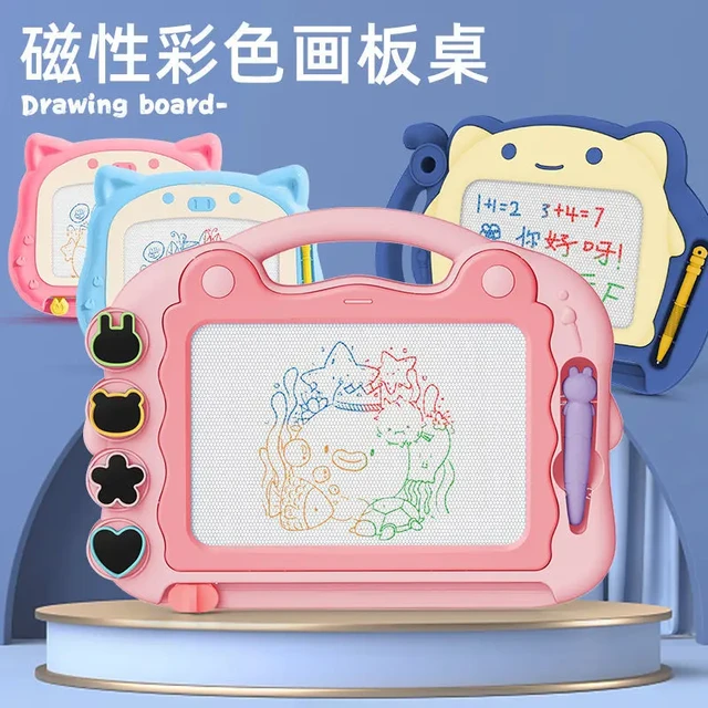 Mini Magnetic Drawing Board Portable Erasable Colorful Writing Pad Toy For  Kid Toddlers Babies With One Pen Best Birthday Gift