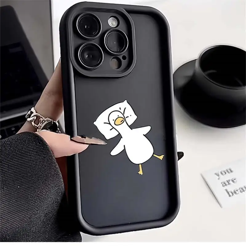 Charming Cartoon Duck Protective Phone Case