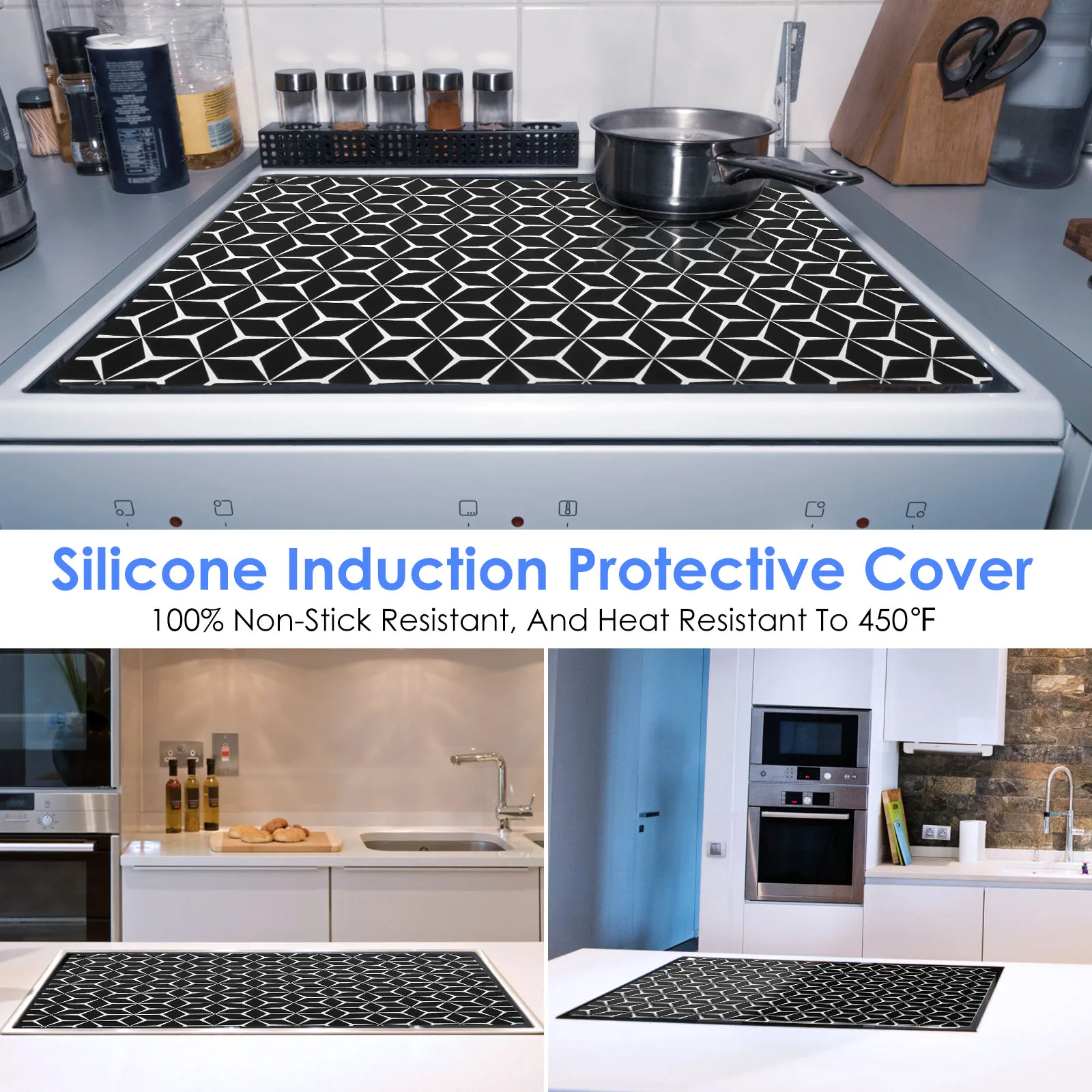 Silicone Induction Cooktop Mat Fireproof Protection Induction Baking Plate  Protector Kitchen Accessories - AliExpress