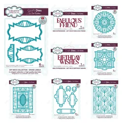 Fabulous Friend Ornate Labels Tile Oval Frame Metal Cutting Dies Scrapbook Make Paper Card Album DIY Craft Template Decoration