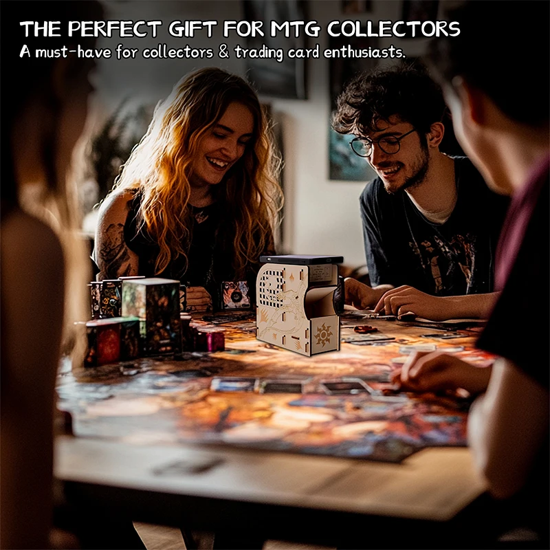 CZYY Card Scanning Stand for MTG-Laser-Cut Wood Scanstand for TCG Cards, Quickly Scan & Price Check with ManaBox Card Scanner