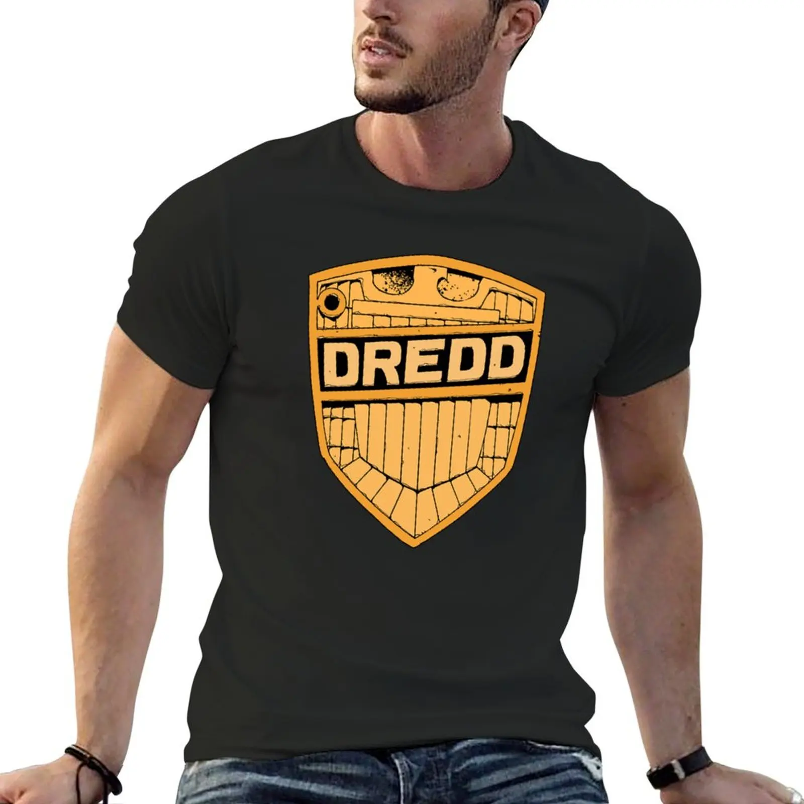 

Dredd T-shirt funnys tees shirts graphic tees mens clothing