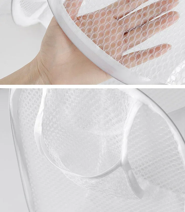 Foldable Mesh Laundry Basket For Dirty Clothes Storage_voghion.com