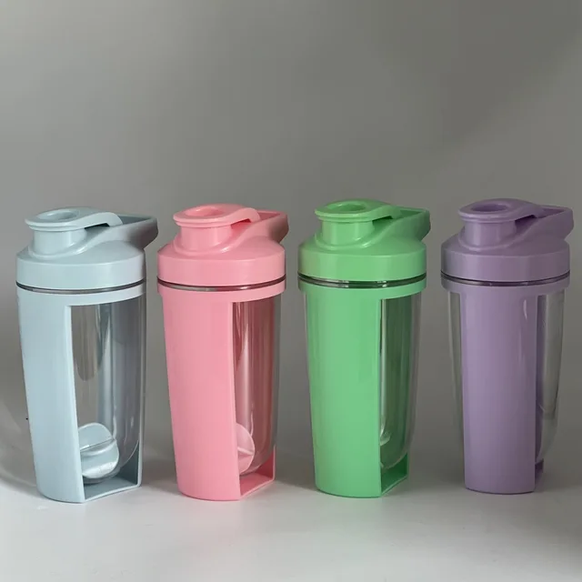 Shaking Cup 500ML Plastic Double - Layer Graduated Durable Leakproof Protein Shake Mixing for Fitness Sports Bottle Water 4