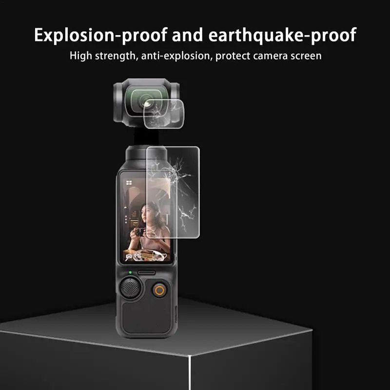 For DJI OSMO Pocket 3 Screen Protector Accessories Lens Protective Glass Film Gimbal Cover for DJI Pocket 3 Action Camera camera accessories action camera accessories handheld gimbal accessories